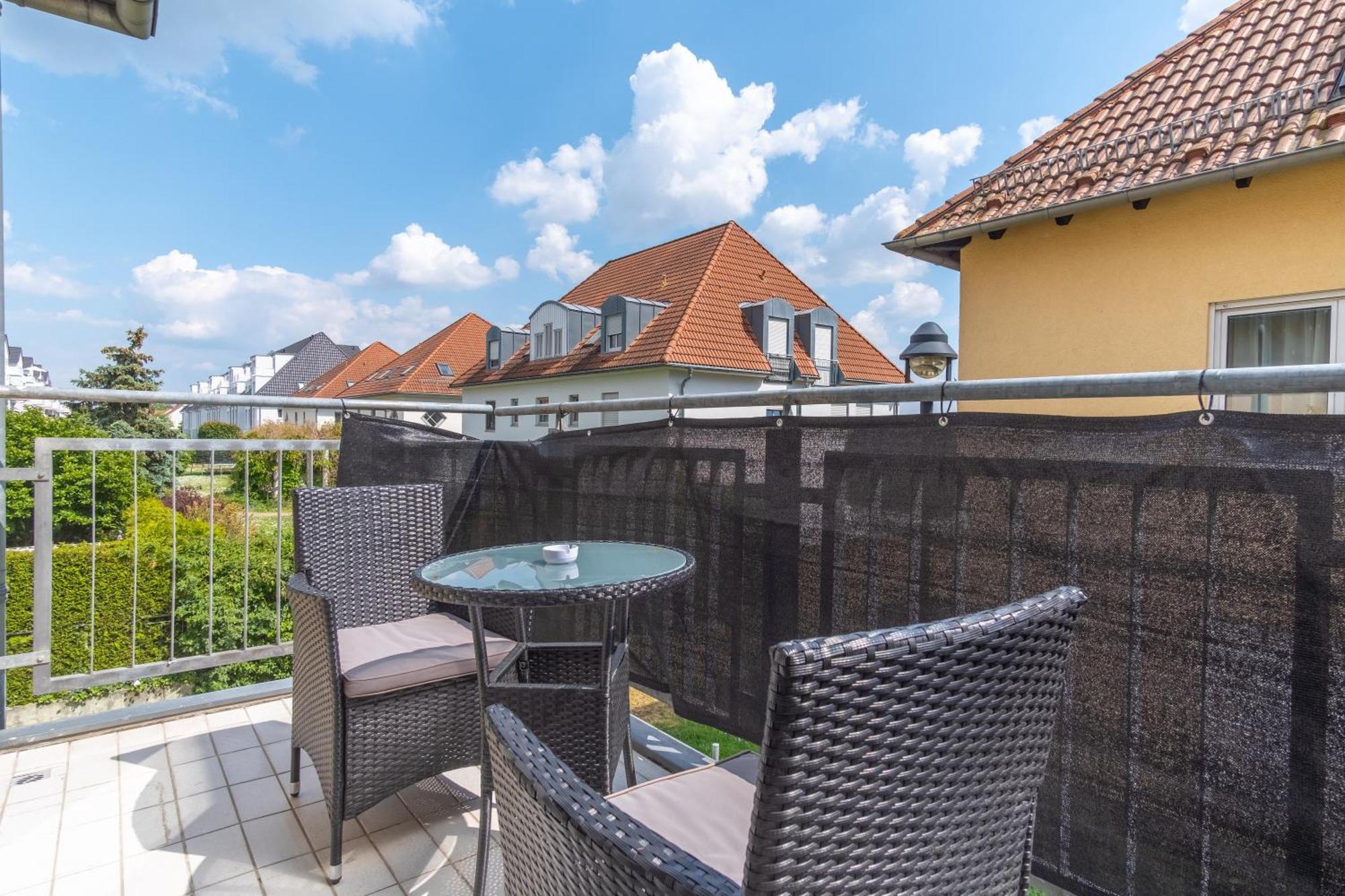 Apartmán Arbeitsplatz, Balkon, Tiefgarage Naehe Neue Messe Lipsko Exteriér fotografie